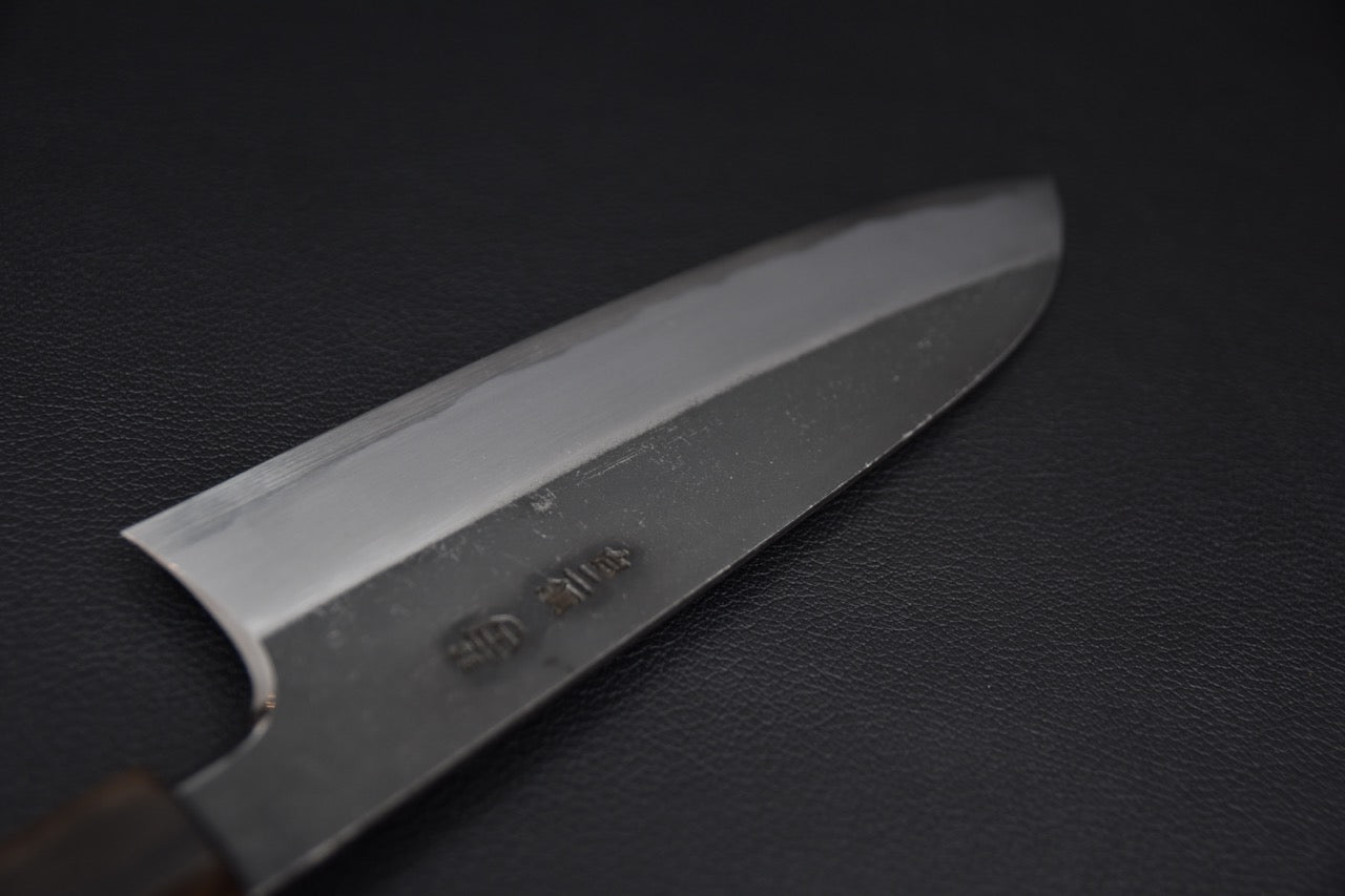 Hitohira Togashi Shirogami #2 Kurouchi Santoku Tagayasan