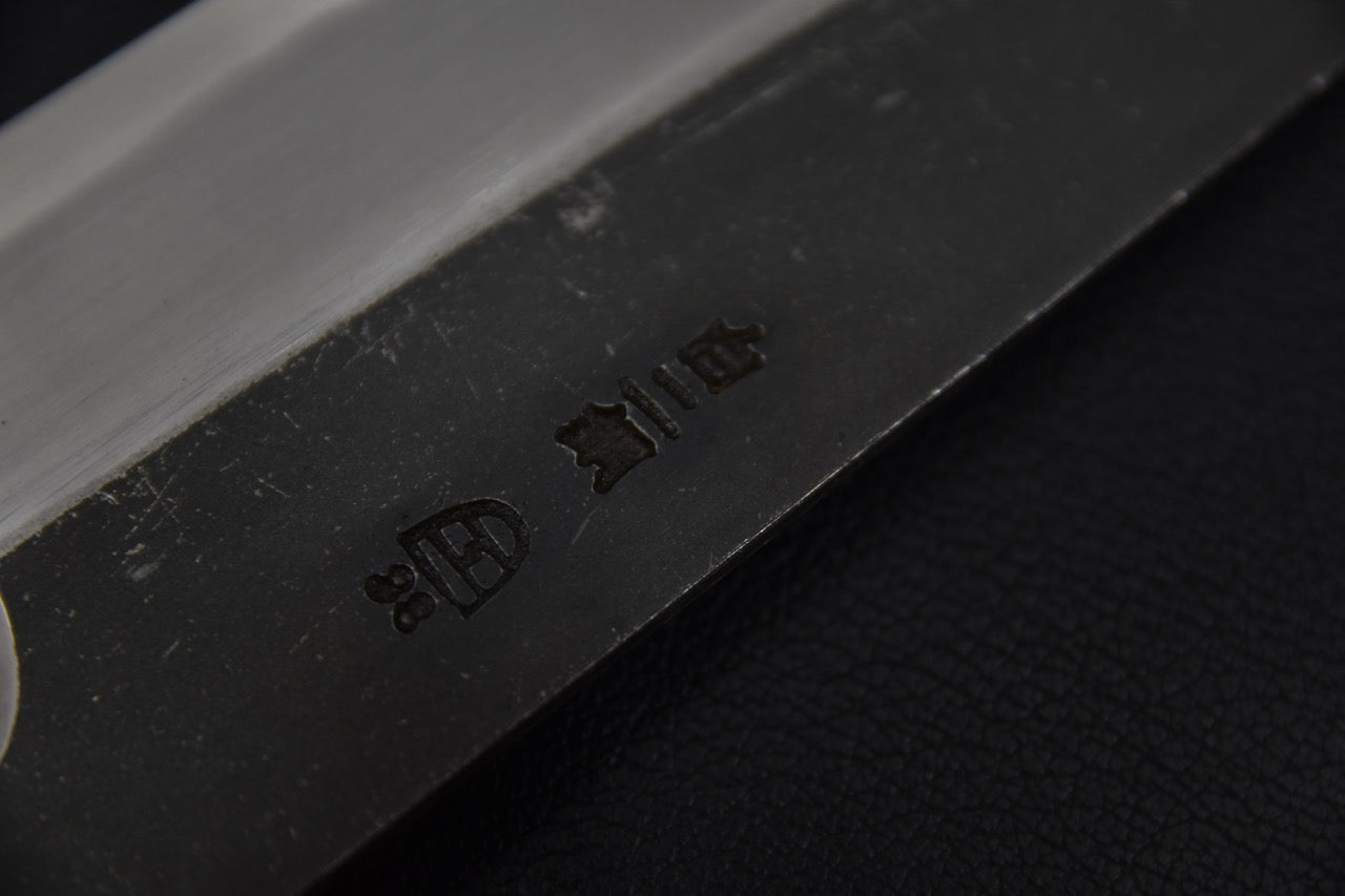 Hitohira Togashi Shirogami #2 Kurouchi Santoku Tagayasan