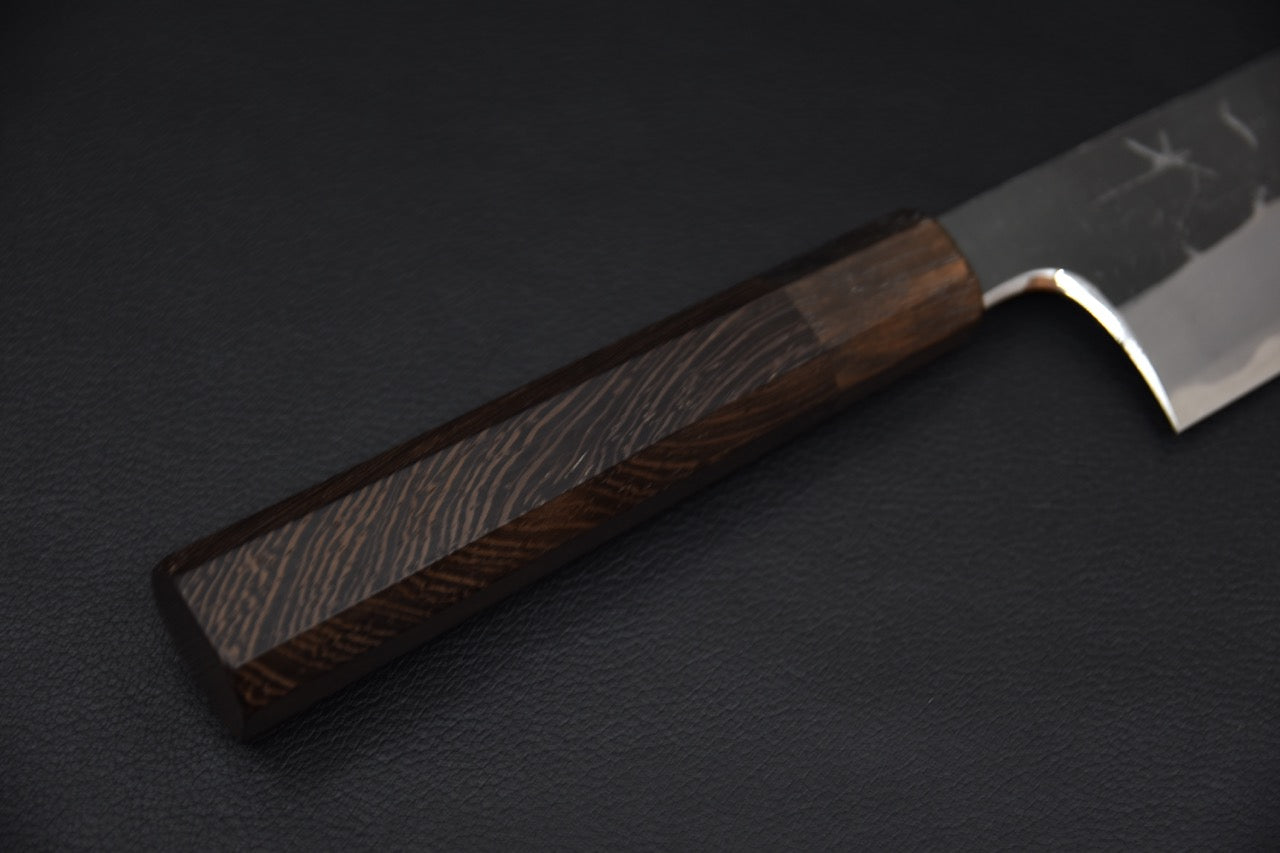 Hitohira Togashi Shirogami #2 Kurouchi Santoku Tagayasan