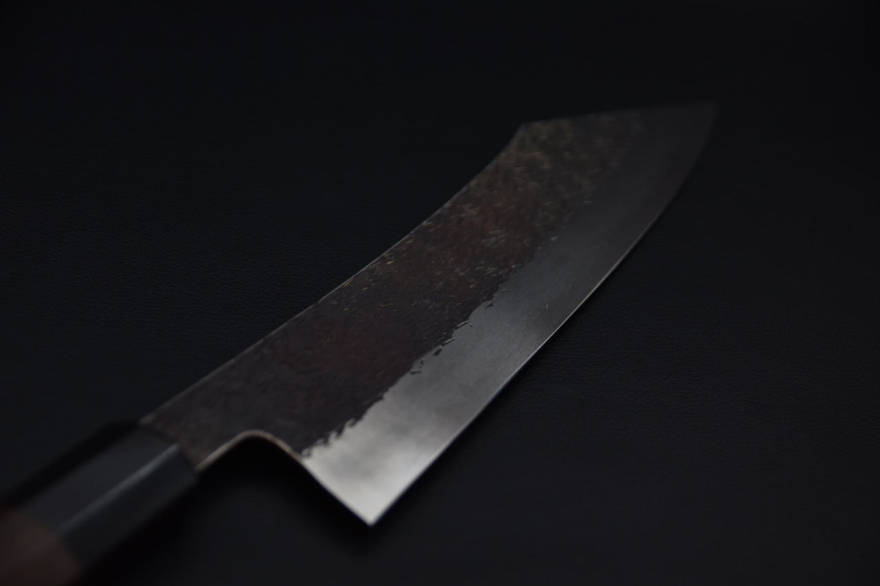 Isamitsu Shirogami #1 Stainless Clad Kurouchi Kiritsuke Gyuto 240mm Tagayasan
