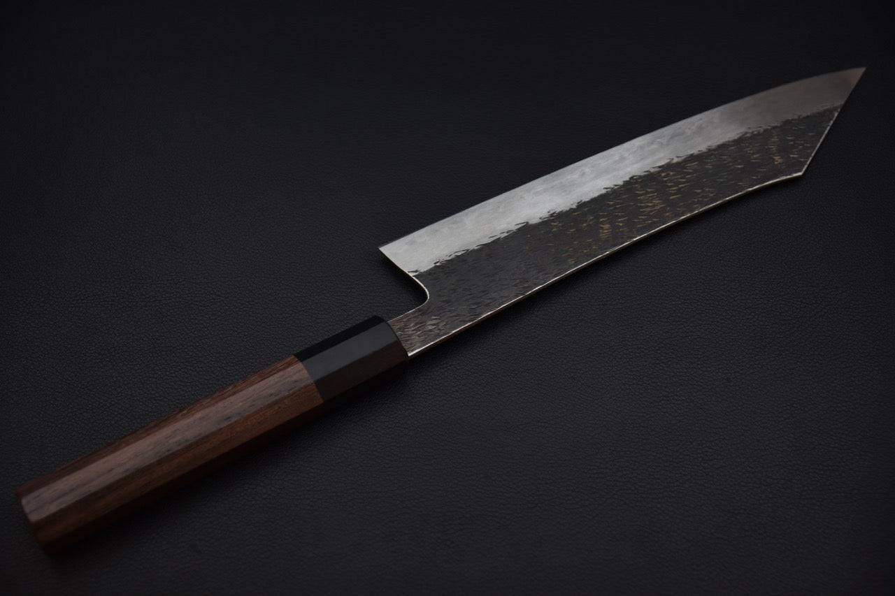 Isamitsu Shirogami #1 Stainless Clad Kurouchi Kiritsuke Gyuto 240mm Tagayasan