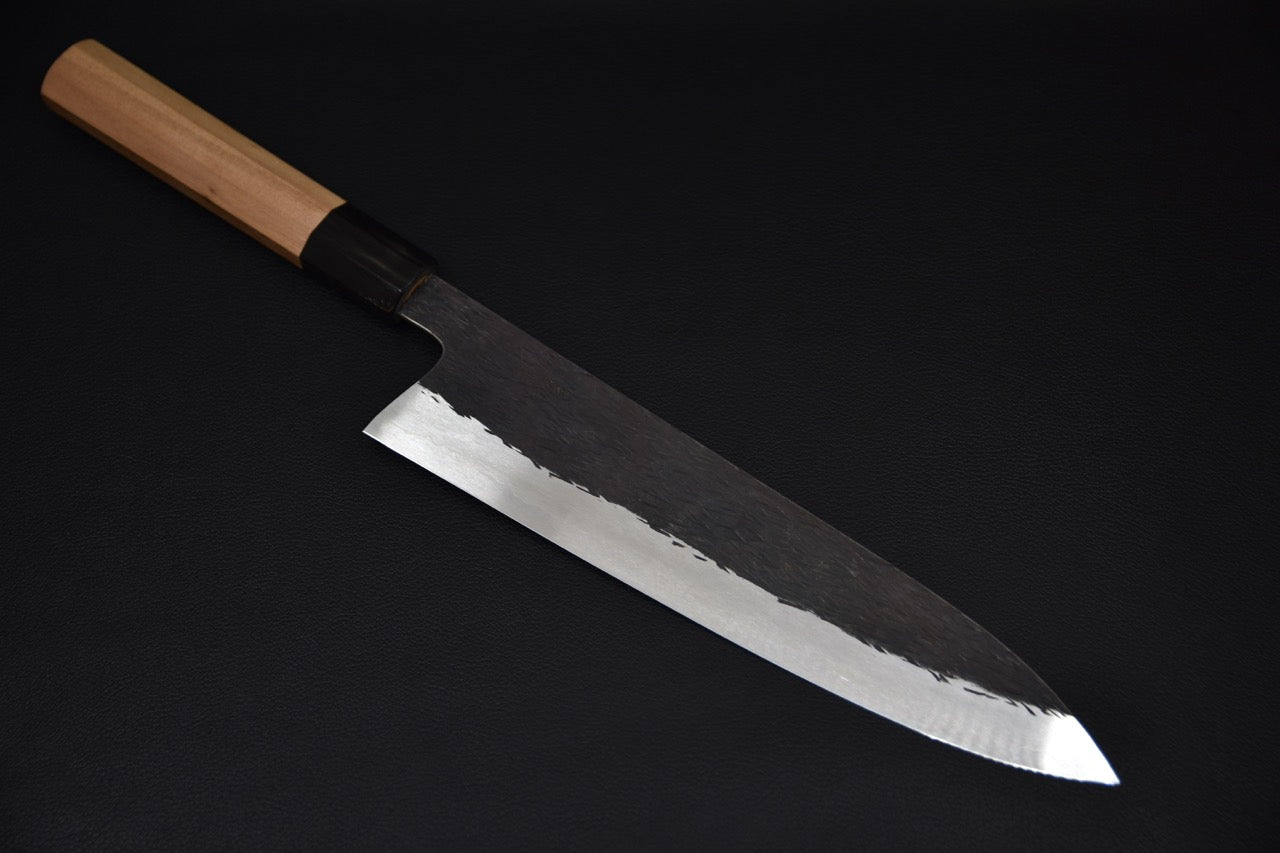 Isamitsu Shirogami #1 Kurouchi Gyuto 240mm Yakusugi