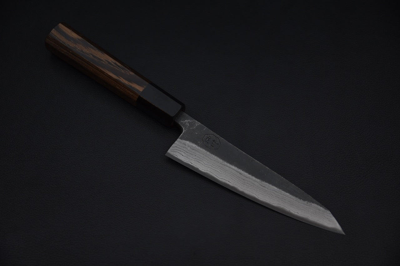 Kumokage Aogami #2 Kurouchi Damascus Honesuki 150mm Tagayasan