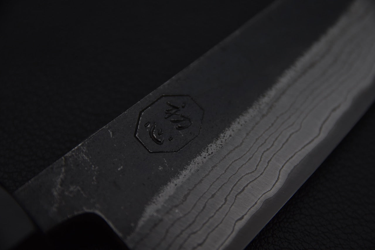 Kumokage Aogami #2 Kurouchi Damascus Honesuki 150mm Tagayasan