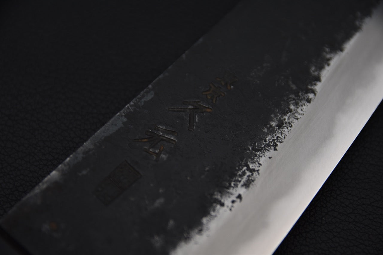 Morihei Hisamoto Kurouchi Shirogami #1 Gyuto 180mm (Finition fine sans bolster)