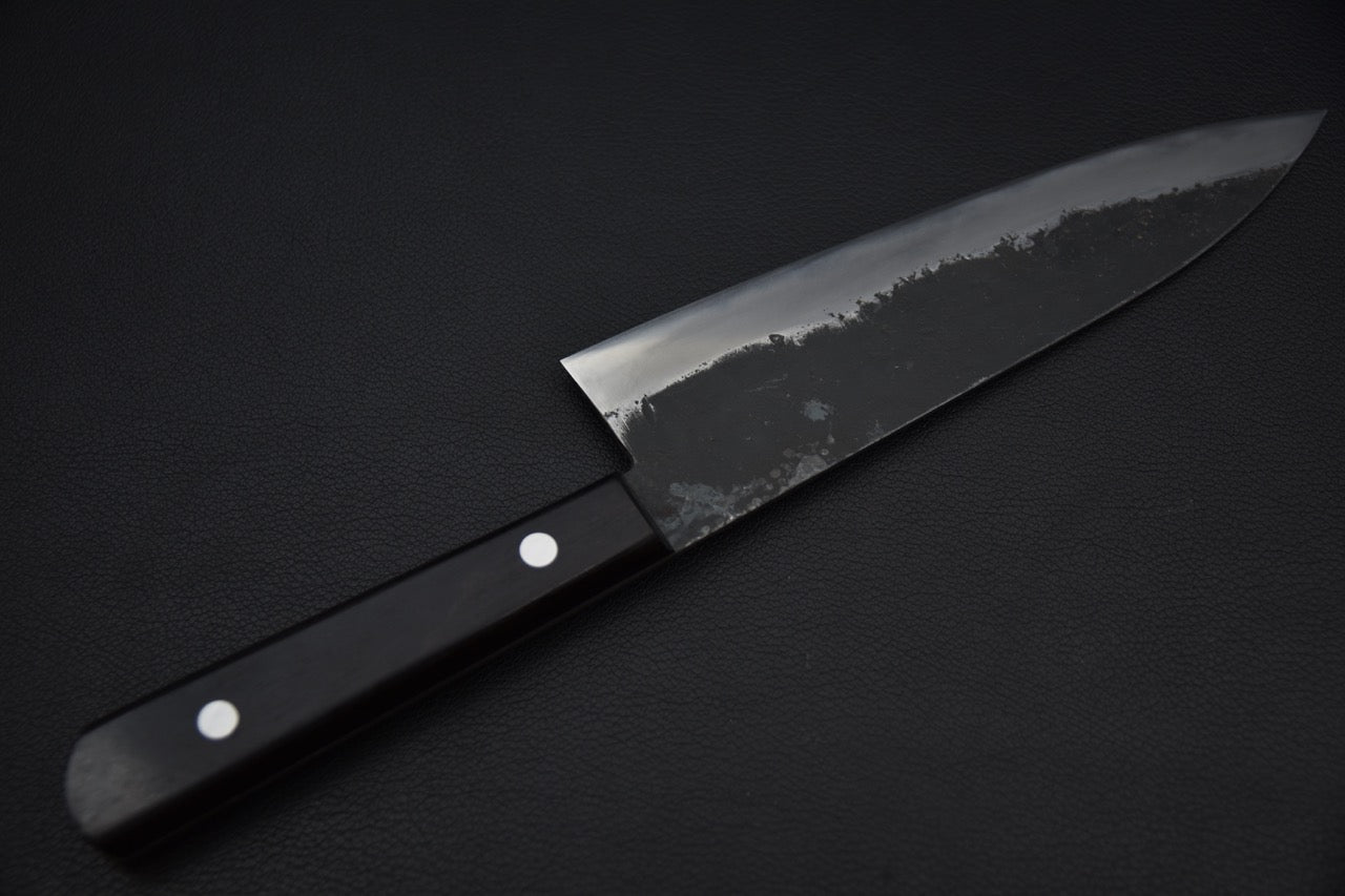 Morihei Hisamoto Kurouchi Shirogami #1 Gyuto 180mm (Finition fine sans bolster)