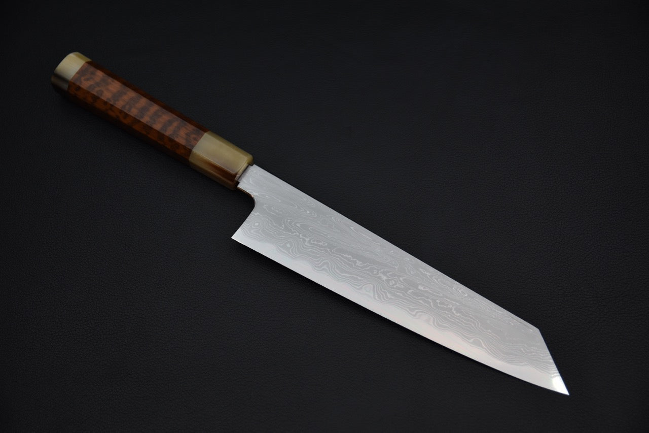 Nakagawa uchi hamono Aogami #1 Damascus Gyuto Kiritsuke 210mm Snake wood