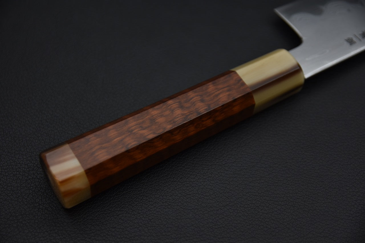 Nakagawa uchi hamono Aogami #1 Damascus Gyuto Kiritsuke 210mm Snake wood