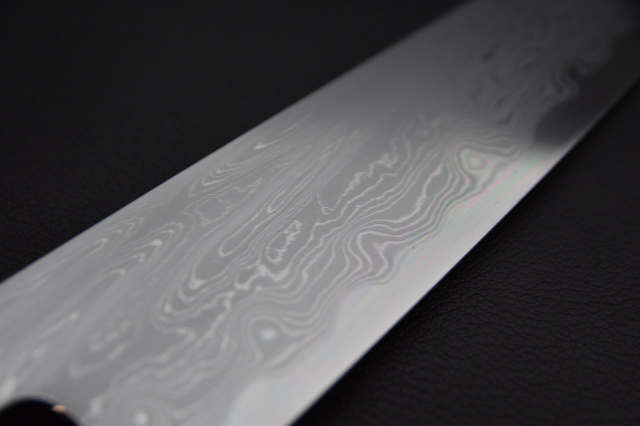 Nakagawa uchi hamono Aogami #1 Damascus Gyuto Kiritsuke 210mm Snake wood