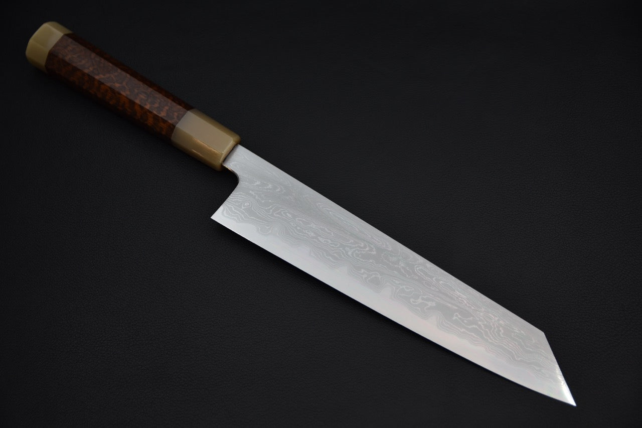 Nakagawa uchi hamono Aogami #2 Damascus Gyuto Kiritsuke 240mm Snake wood