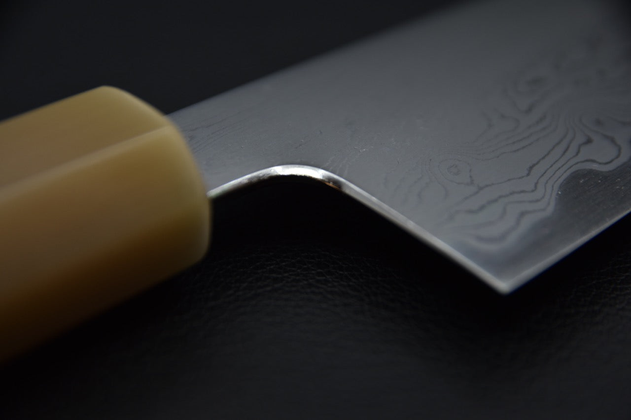 Nakagawa uchi hamono Aogami #2 Damascus Gyuto Kiritsuke 240mm Snake wood