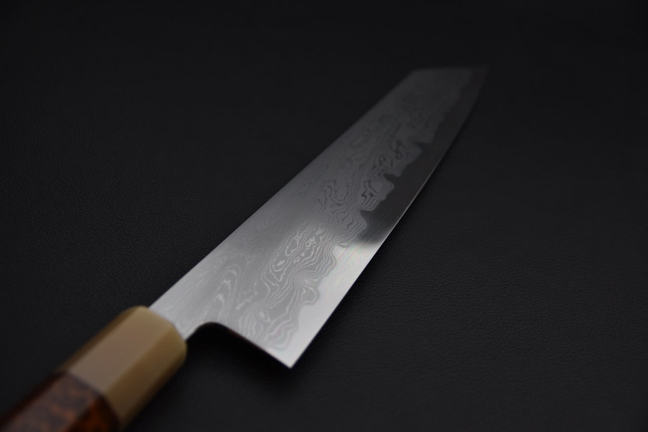 Nakagawa uchi hamono Aogami #2 Damascus Gyuto Kiritsuke 240mm Snake wood