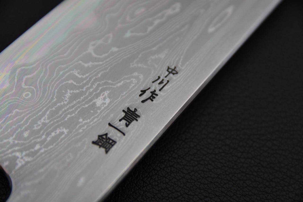 Nakagawa uchi hamono Aogami #2 Damascus Gyuto Kiritsuke 240mm Snake wood