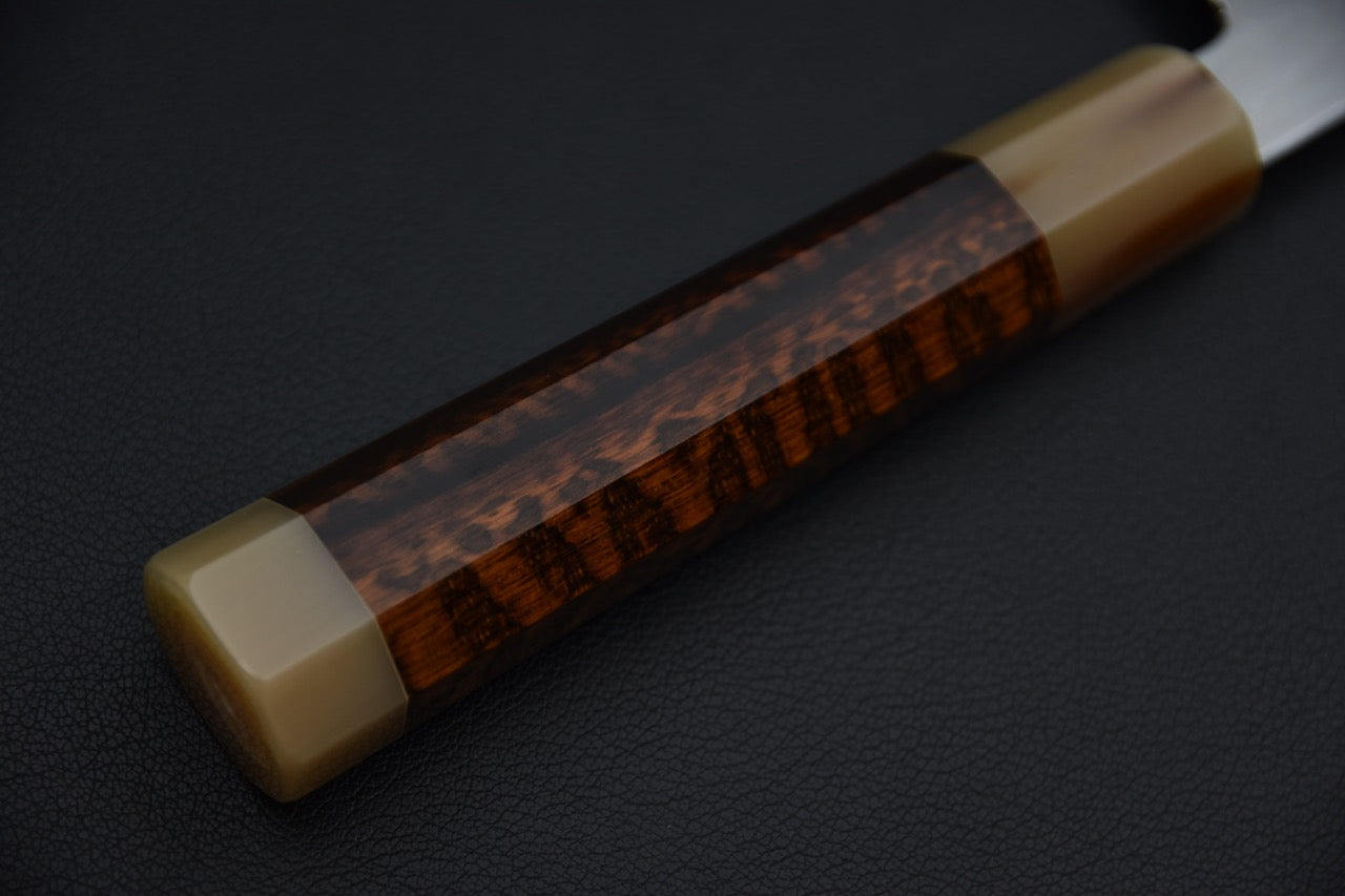 Nakagawa uchi hamono Aogami #2 Damascus Gyuto Kiritsuke 240mm Snake wood