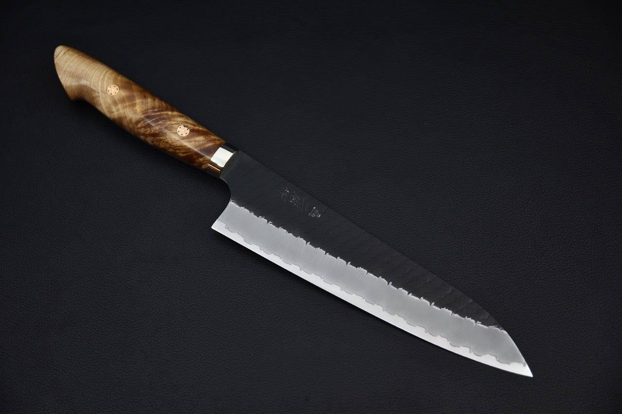 Nigara Hamono SG2 Kurouchi Tsuchime Gyuto 210mm Érable