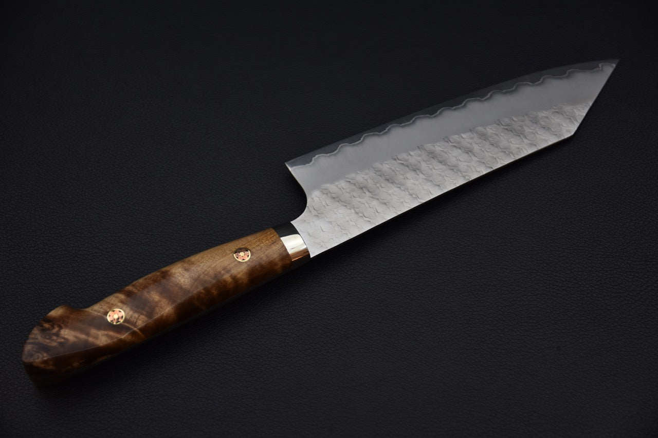 Nigara Hamono SG2 Tsuchime Migaki Bunka 170mm Loupe d'érable