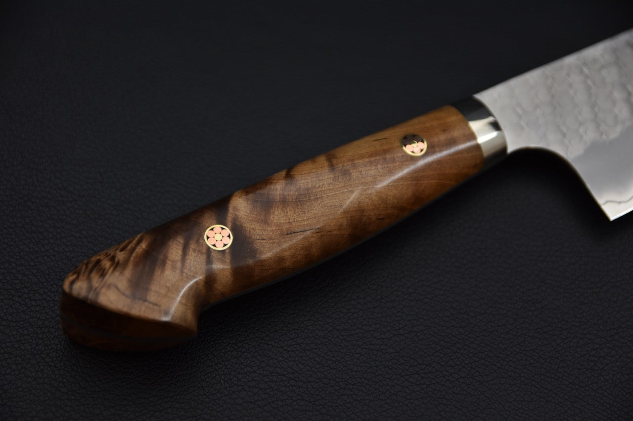 Nigara Hamono SG2 Tsuchime Migaki Bunka 170mm Loupe d'érable