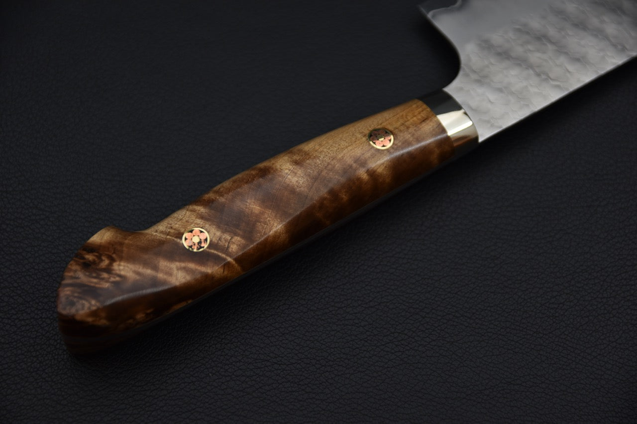 Nigara Hamono SG2 Tsuchime Migaki Bunka 170mm Loupe d'érable