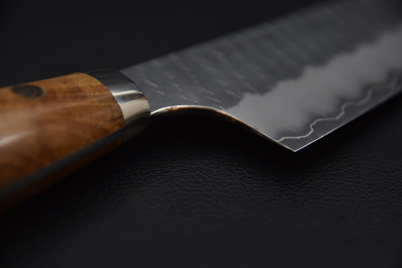 Nigara Hamono SG2 Tsuchime Migaki Bunka 170mm Loupe d'érable