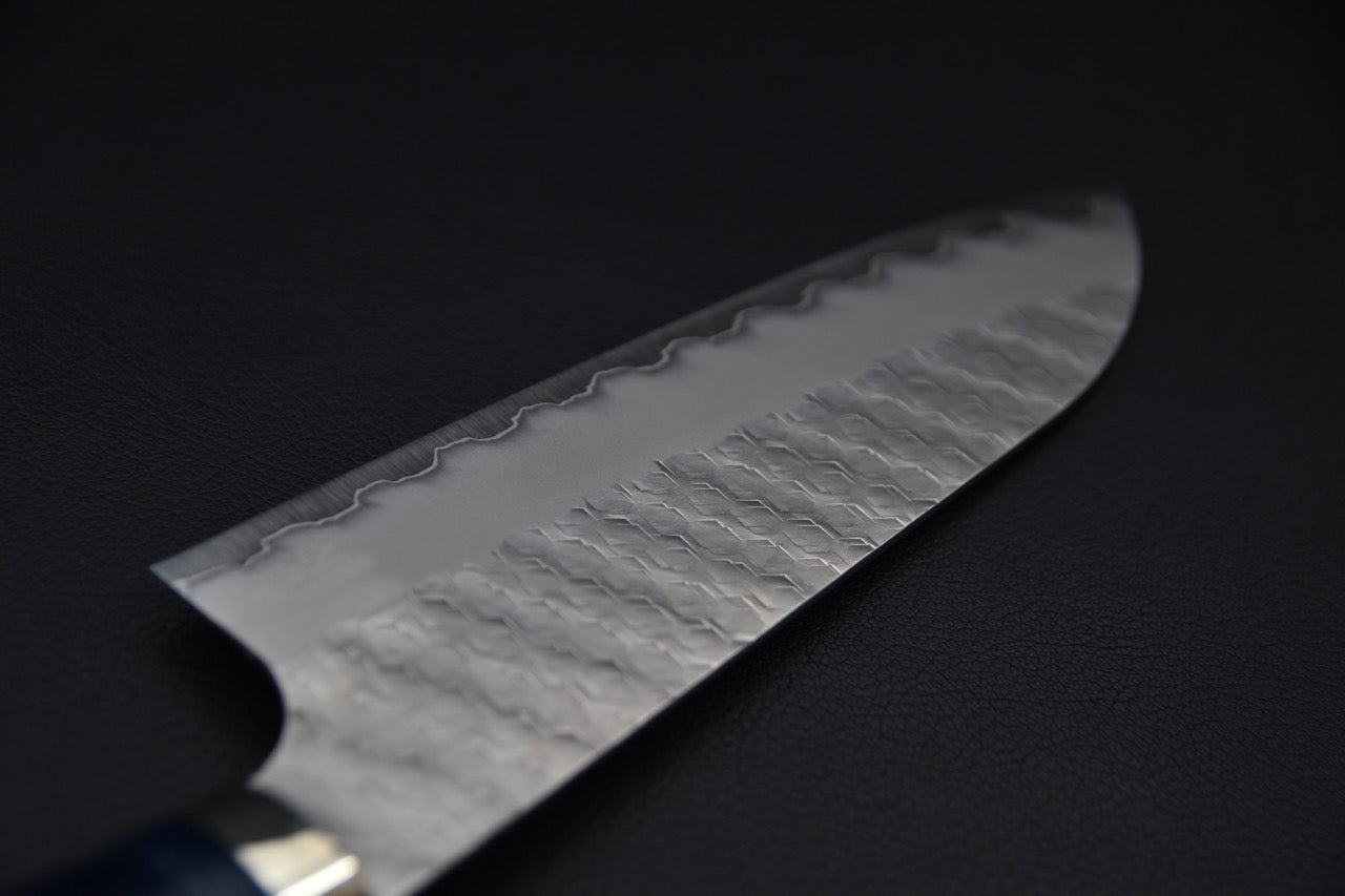 Nigara Hamono SG2 Tsuchime Migaki Santoku 170mm Surf & Turf