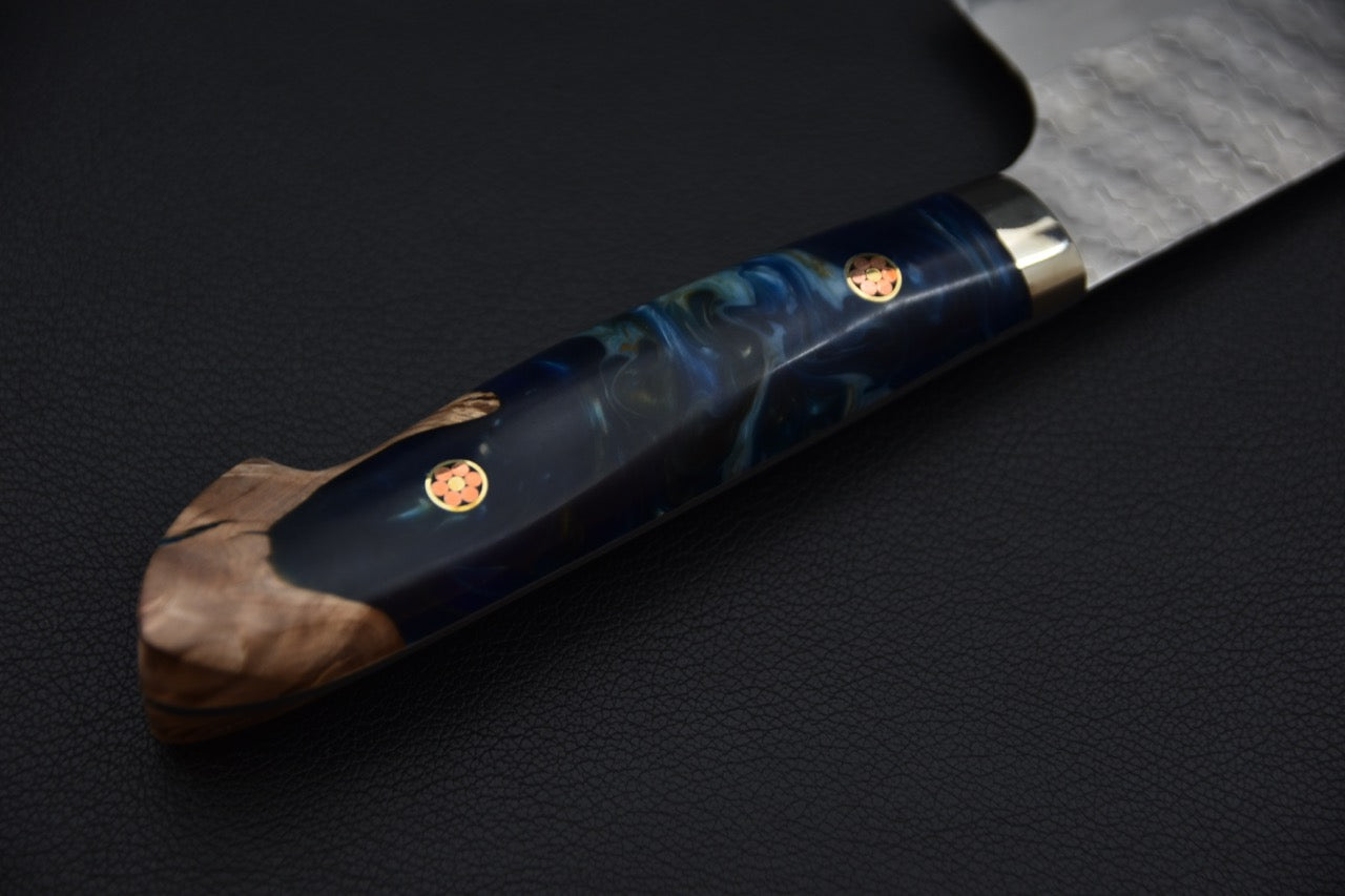 Nigara Hamono SG2 Tsuchime Migaki Santoku 170mm Surf & Turf