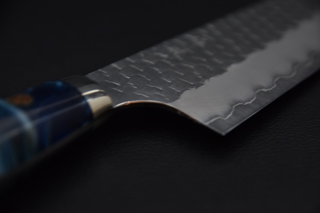 Nigara Hamono SG2 Tsuchime Migaki Santoku 170mm Surf & Turf