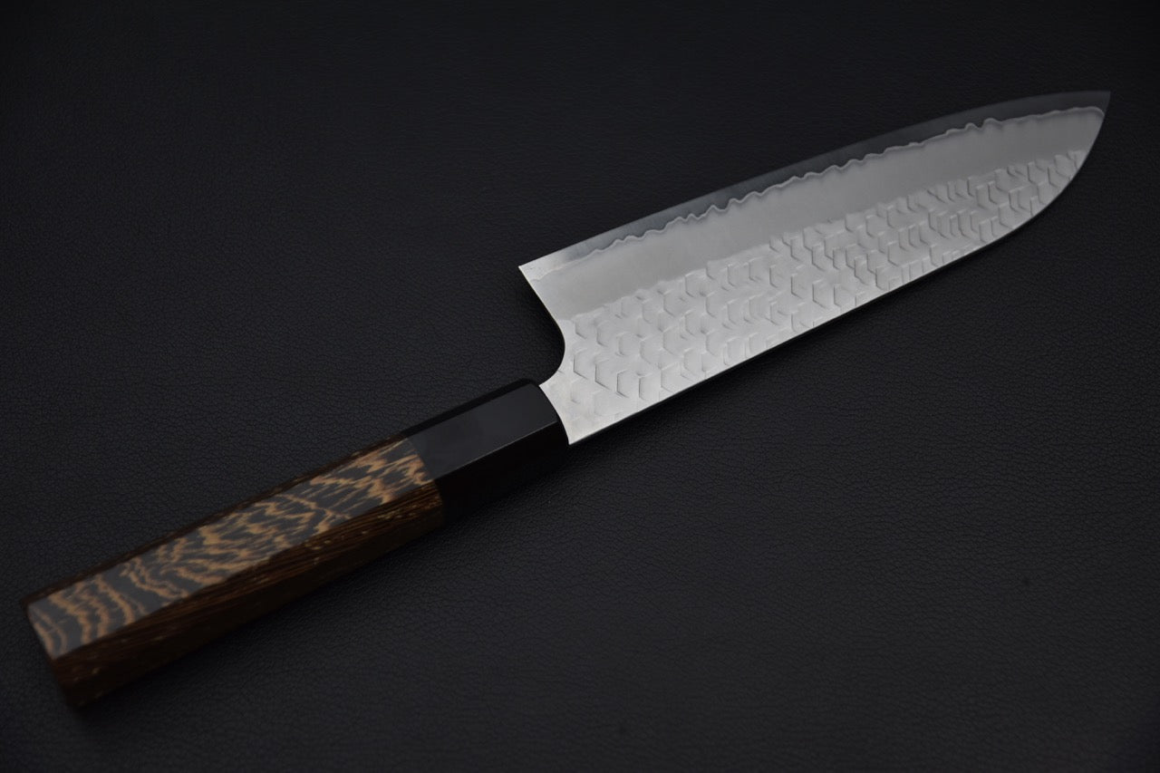 Nigara Hamono SG2 Santoku 170mm Tsuchime Migaki Tagayasan