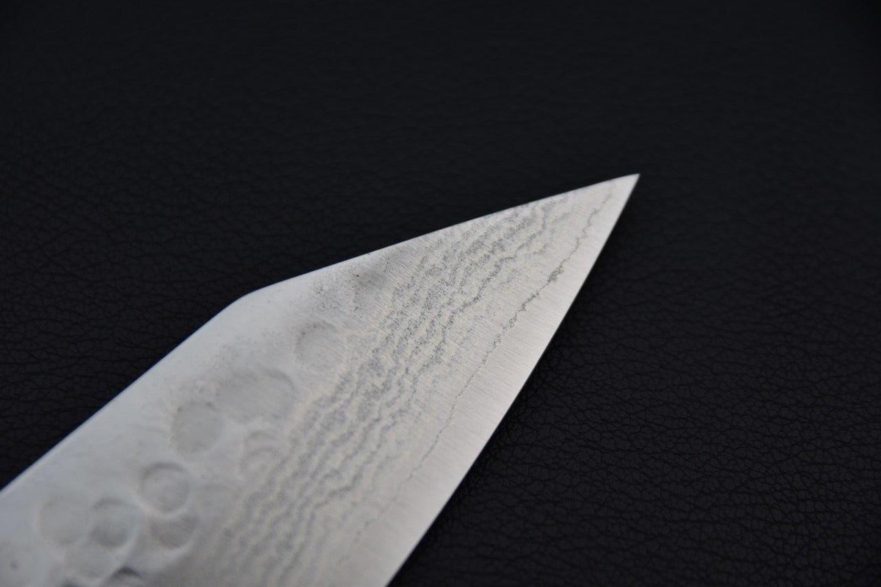 Saji Hamono SRS13 Tsuchime Damascus Kiritsuke Gyuto 210mm Ironwood