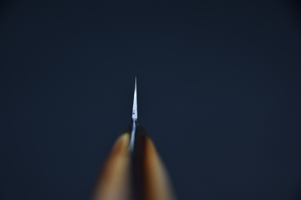 Saji Hamono VG-10 Rainbow Damascus Paring 90mm Cow Horn