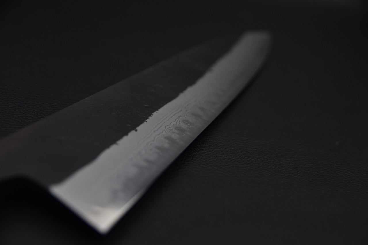 Hatsukokoro Shinkiro Aogami Super Gyuto Damascus Kurouchi 240mm