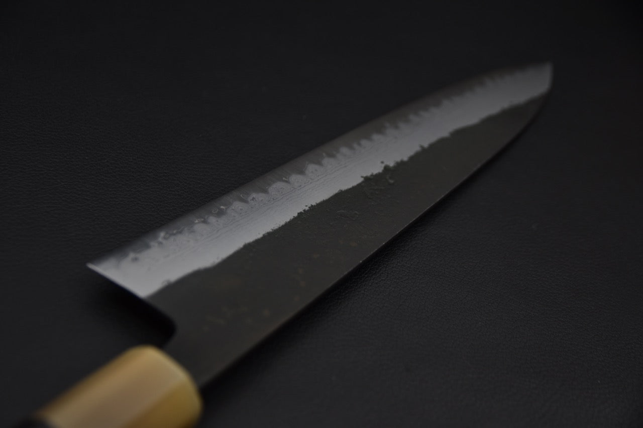 Hatsukokoro Shinkiro Aogami Super Gyuto Damascus Kurouchi 240mm