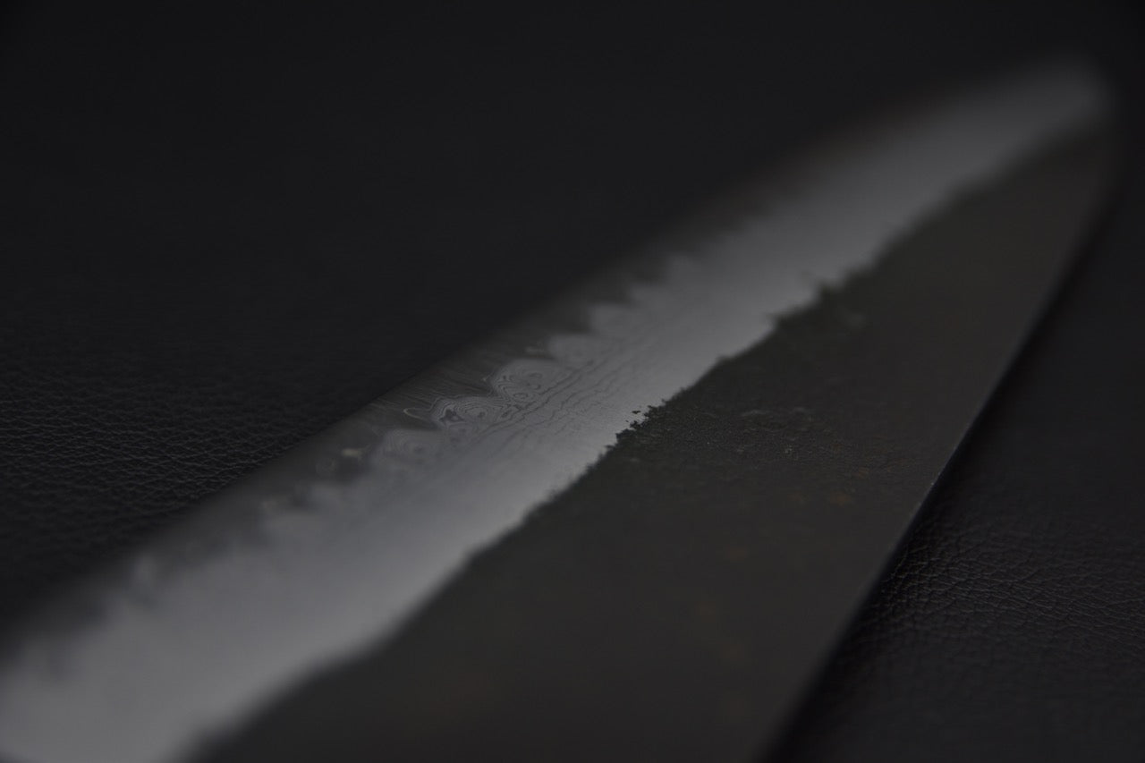 Hatsukokoro Shinkiro Aogami Super Gyuto Damascus Kurouchi 240mm