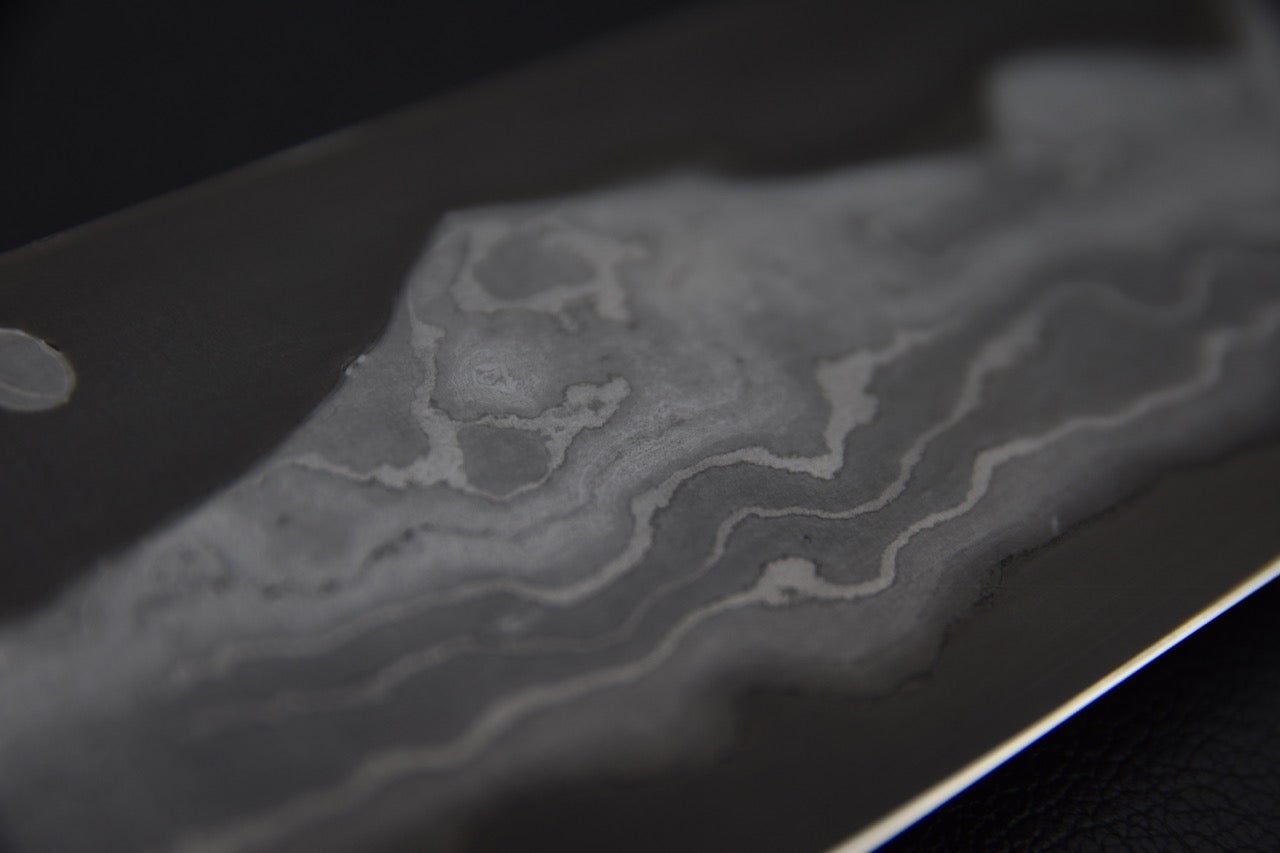 Nigara Hamono Troll killer Aogami #2 Damascus Kiritsuke Gyuto 240mm snake wood