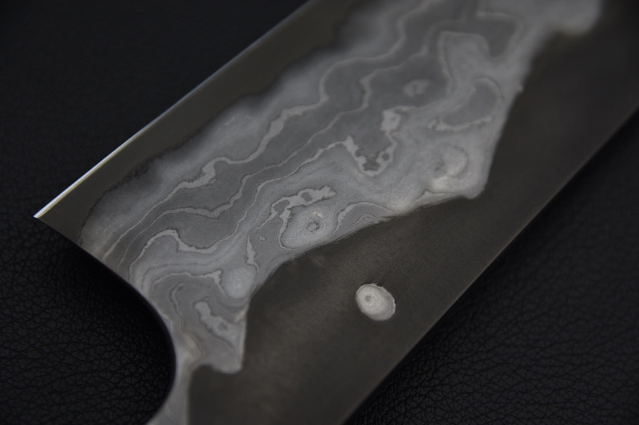 Nigara Hamono Troll killer Aogami #2 Damascus Kiritsuke Gyuto 240mm snake wood