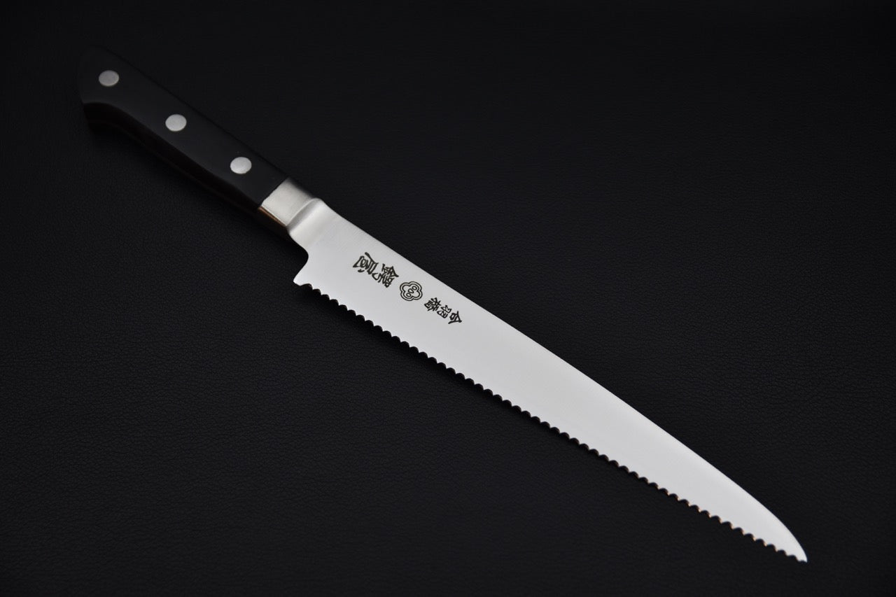 Tsubaya Couteau à Pain 210mm Bois de Pakka