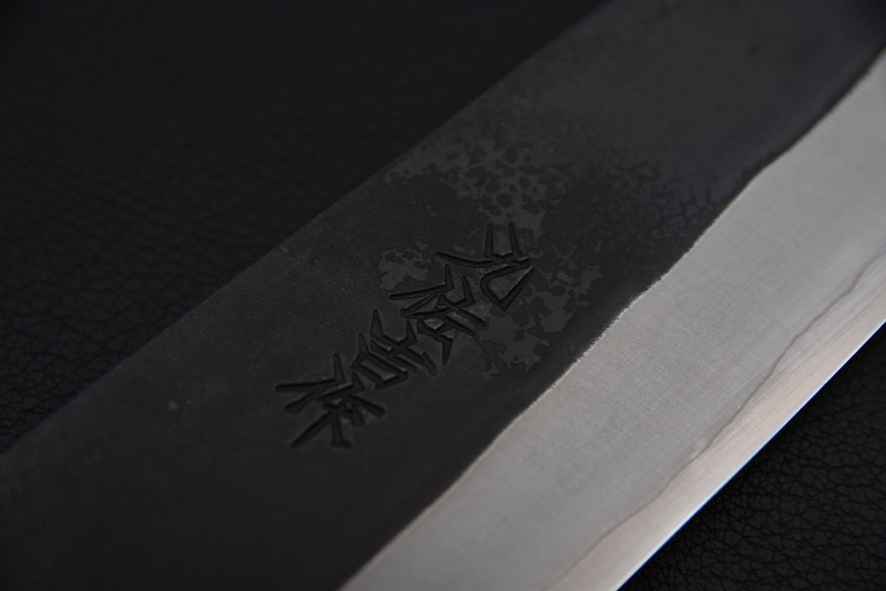 Yoshida Hamono HAP 40 Gyuto 210mm Kurouchi Maple burl (Black)