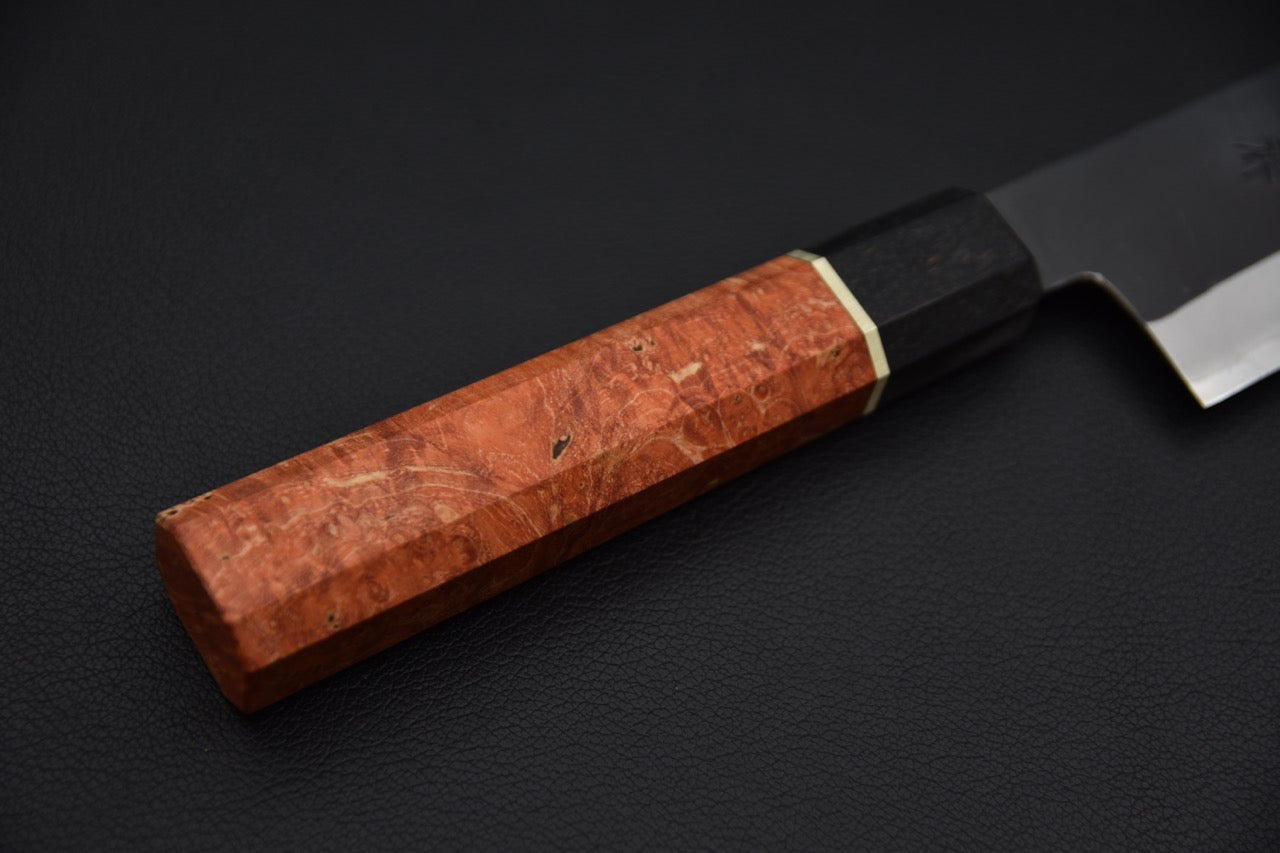 Yoshida Hamono HAP 40 Gyuto 210mm Kurouchi Loupe D'érable (Rouge)