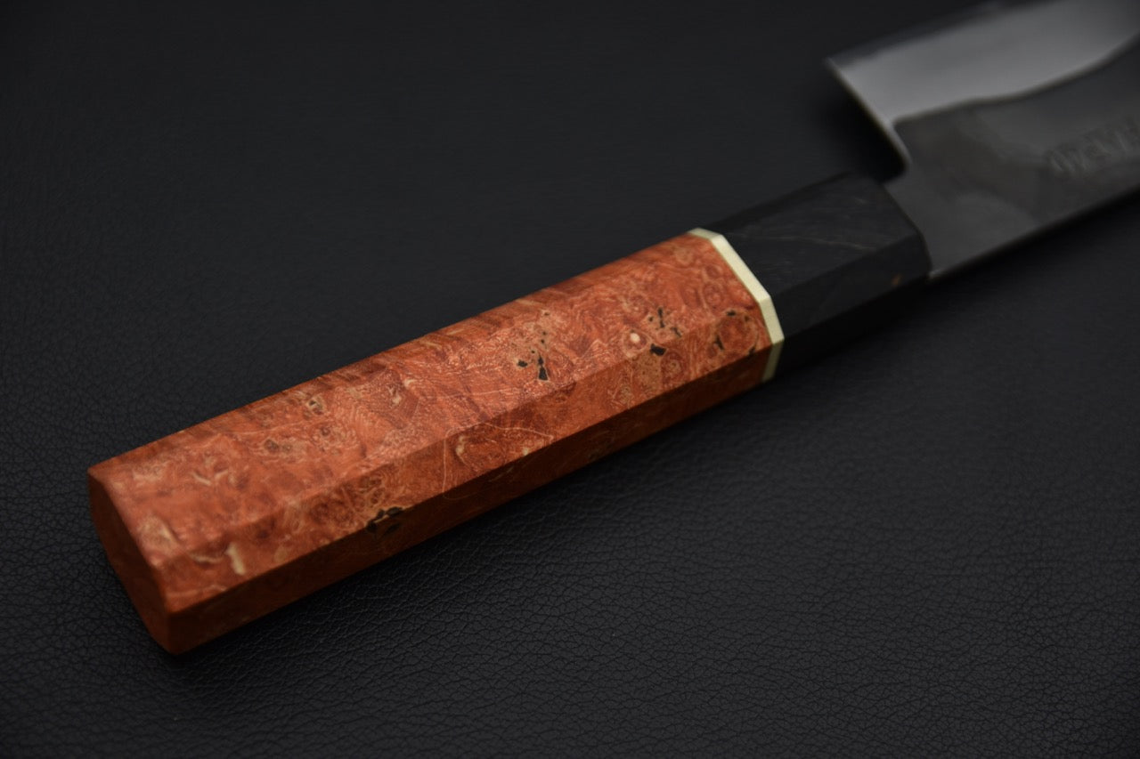 Yoshida Hamono HAP 40 Gyuto 210mm Kurouchi Loupe D'érable (Rouge)