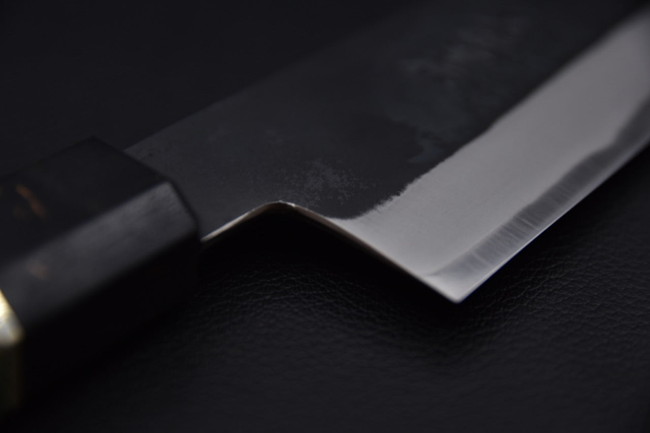 Yoshida Hamono HAP 40 Gyuto 210mm Kurouchi Loupe d'érable (Vert)