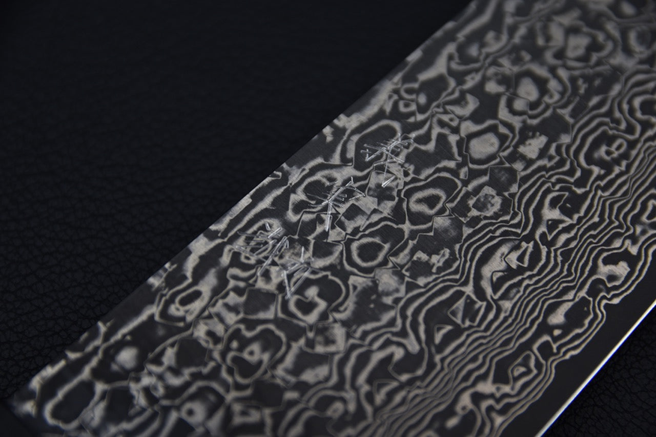 Yoshimi Kato VG-10 Gyuto 210mm Black Damascus Tagayasan