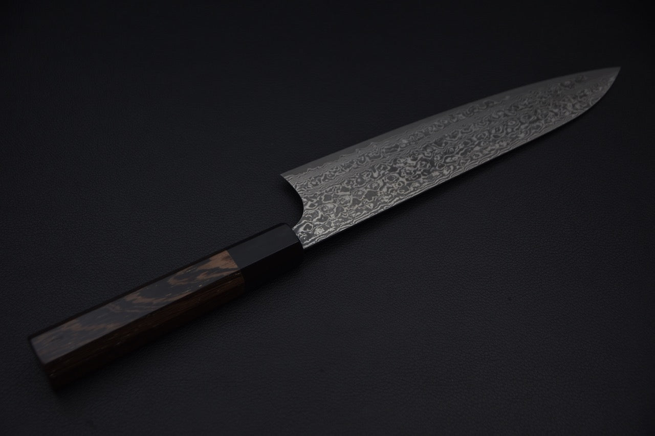 Yoshimi Kato VG-10 Gyuto 210mm Black Damascus Tagayasan