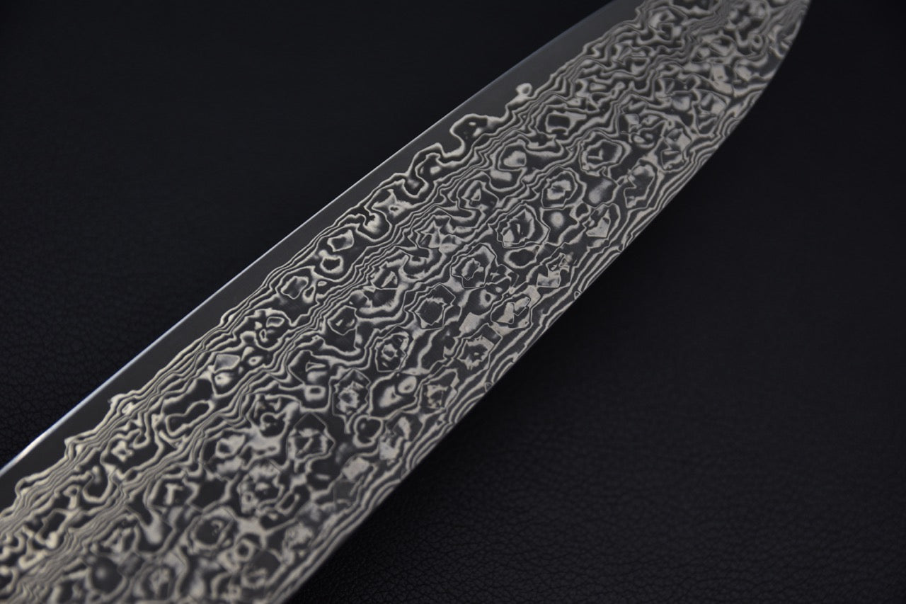 Yoshimi Kato VG-10 Gyuto 210mm Black Damascus Tagayasan