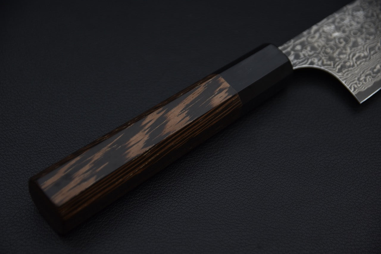 Yoshimi Kato VG-10 Gyuto 210mm Black Damascus Tagayasan