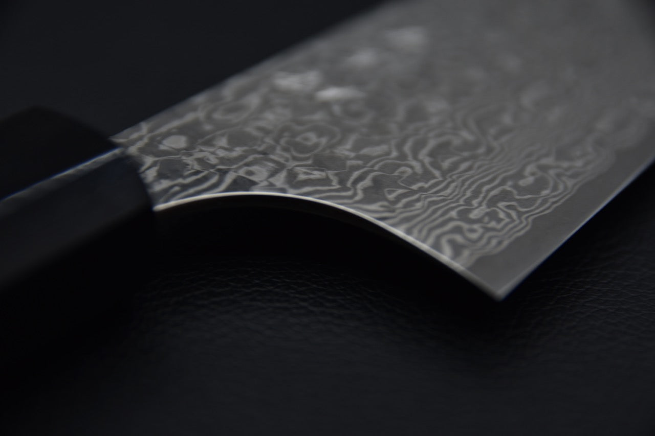 Yoshimi Kato VG-10 Gyuto 210mm Black Damascus Tagayasan