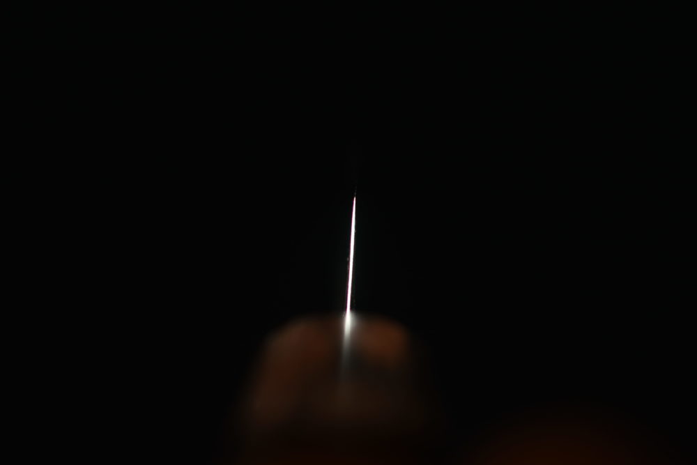 Hitohira Futana SB Migaki Couteau d'office 80mm Bois de Cerisier