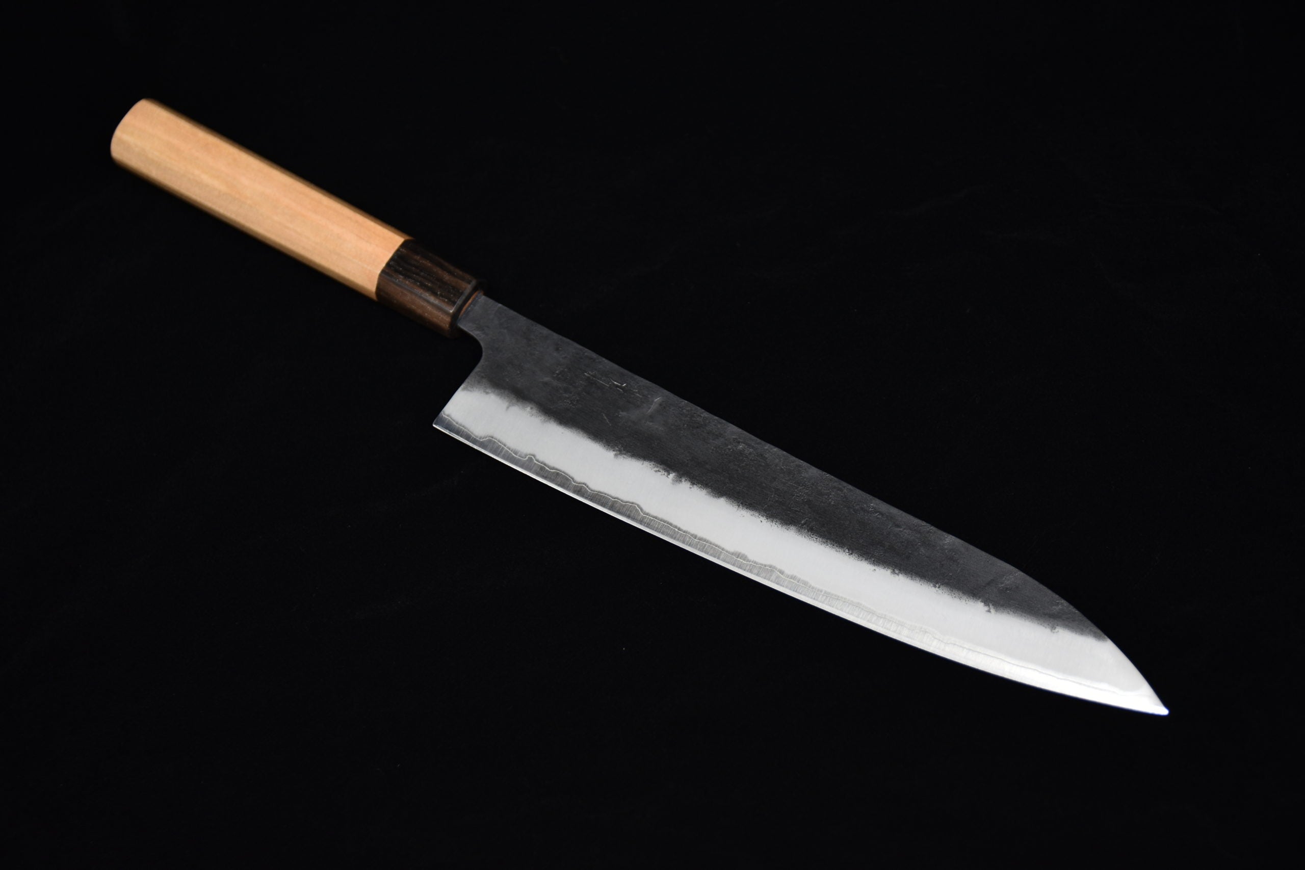 Hitohira Futana SB Kuro Nashiji Gyuto 240mm Cherry wood
