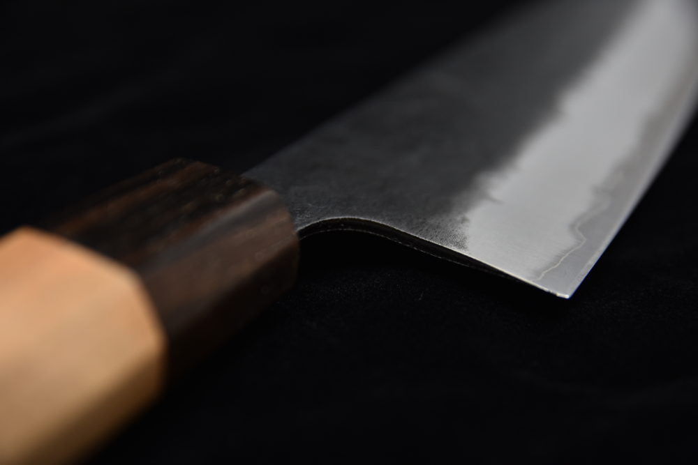 Hitohira Futana SB Kuro Nashiji Gyuto 240mm Cherry wood