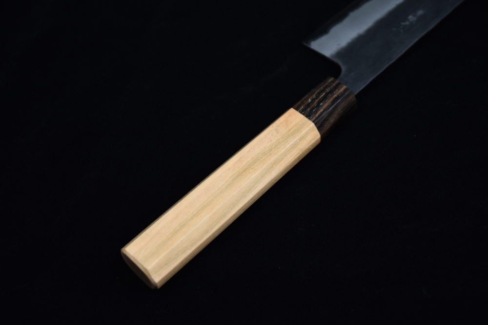 Hitohira Futana SB Kuro Nashiji Gyuto 240mm Cherry wood