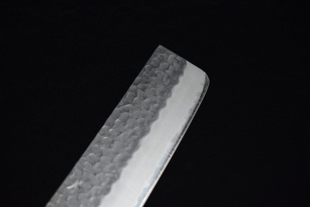 Hitohira Futana SB Migaki Tsuchime Nakiri 165mm Bois de Cerisier