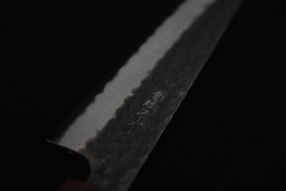 Hitohira Futana SB Kuro Nashiji Petty 135mm Cherry wood